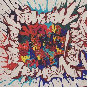 Hermes Cashmere Scarf 140cm Kongo "Graff"